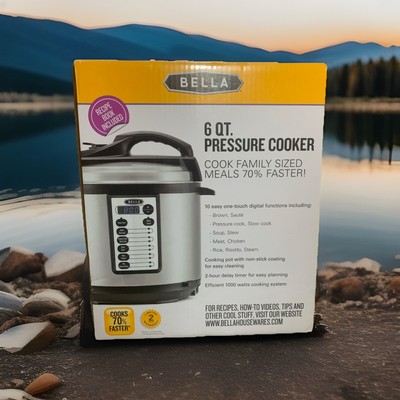 Bella 10-in-1 Multi-Use Electric Pressure Cooker Stainless Steel  60B30AG