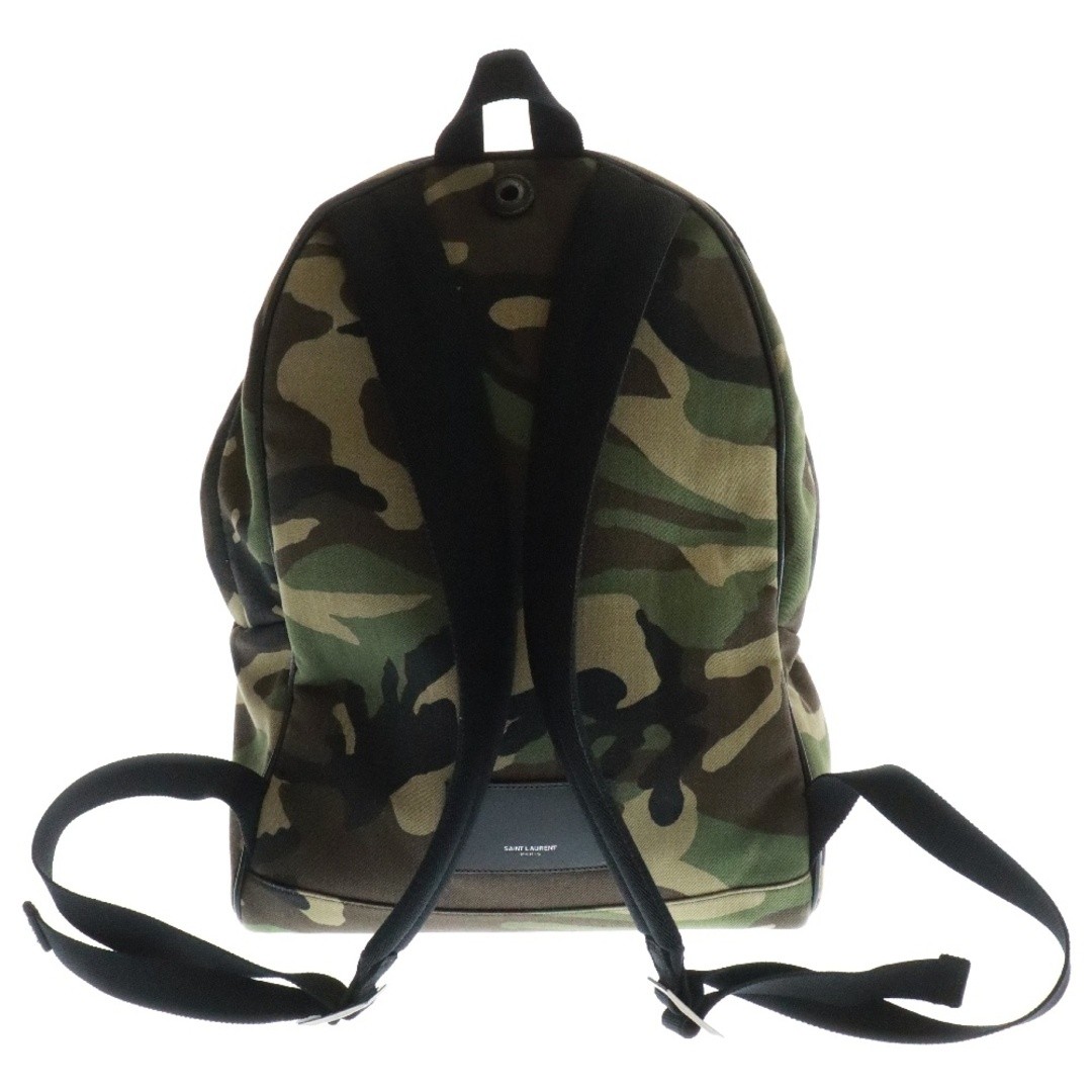 Zaino città SAINT LAURENT PARIS tela mimetica multi patch us