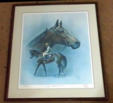 Fred Stone - Kelso - Eddie Arcaro Up! Framed signed and numbered print with COA