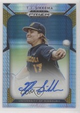 2019 Panini Prizm Draft Picks Auto Hyper Prizm 14/75 TJ Sikkema #58 Auto 00l0
