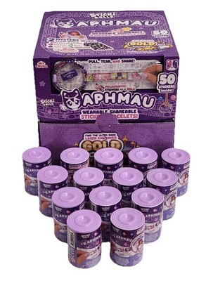 Sticki Rolls Aphmau Band Bracelet 50 Stickers Display Box 14 Sealed Capsules