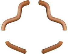 Indian Motorcycle Genuine Leather Mustache Highway Bar Wraps, Pair