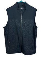 Cody James Core Vest Mens XL Black Wrightwood Zip Front Western Aztec