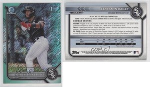 2022 Bowman Chrome Prospects Aqua Shimmer Refractor /125 Benyamin Bailey #BCP-8