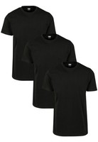 T-Shirt Herren Schwarz 3Er Pack Urban Classics Basic Tee GrößE M 01168