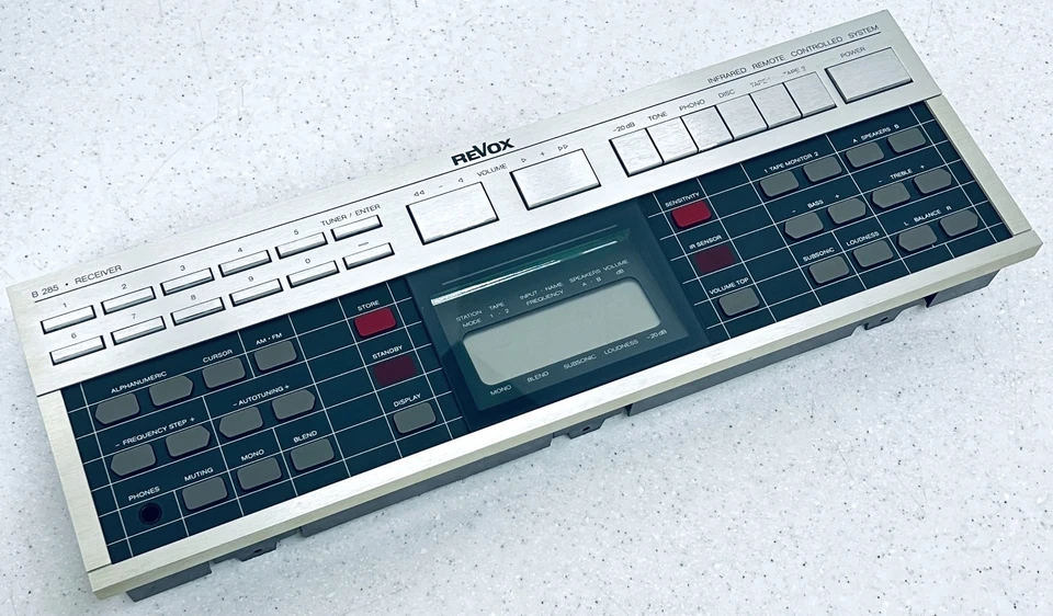 Original für ReVoX B285 Receiver Front Panel/Frontplatte/Bedienfeld mit Display! - Bild 3 von 4
