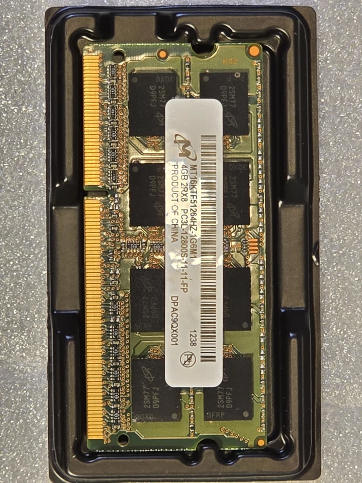 Micron MT16KTF51264HZ-1G6M1 Laptop Memory RAM 4GB PC3L-12800S (2 Sticks) - Image 4 of 4