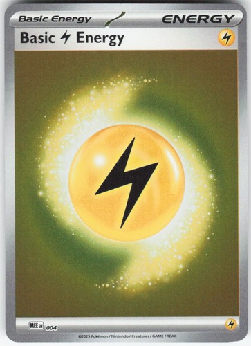 Basic Lightning Energy 004 Mega Evolution Energies Pokemon Reverse Holo NM
