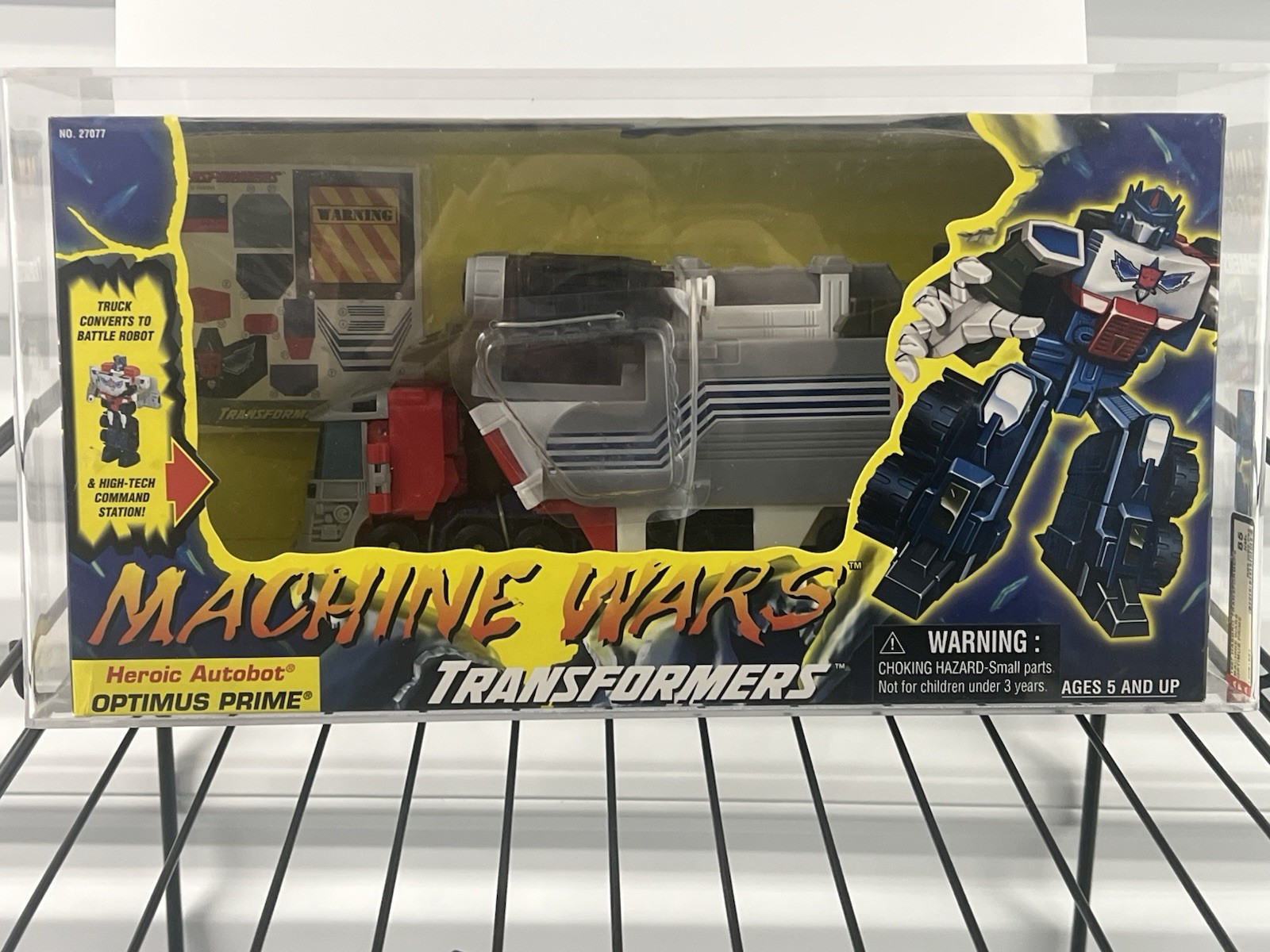 1995 Transformers Machine Wars Optimus Prime Sealed AFA Graded  85NM+