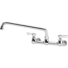 Krowne 12-812L - Silver Series 8"" Center Wall Mount Faucet 12"" Spout Krowne
