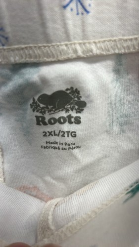 Roots Winter Christmas Gnome Mushroom Deer Jogger Pajama Pants Sz 2XL - Picture 4 of 5