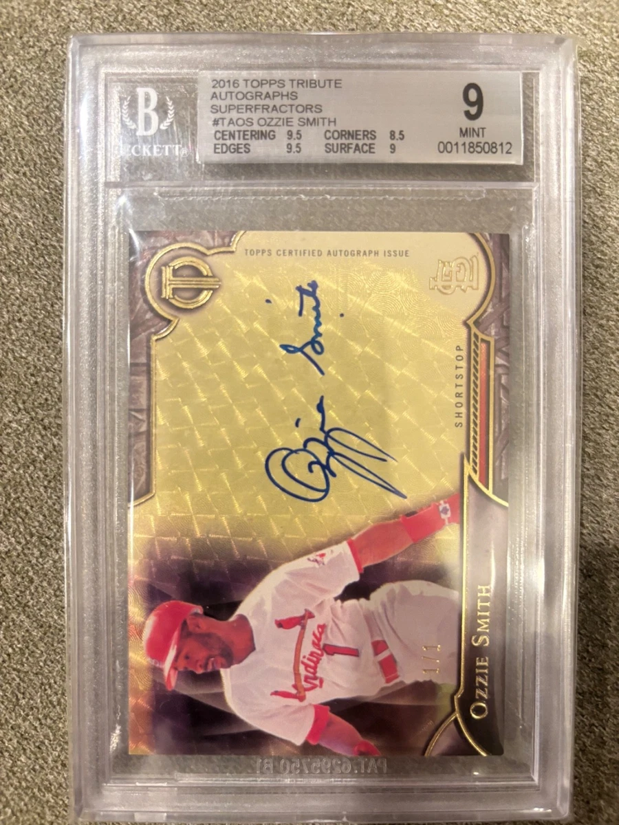 Ozzie Smith Baseball Serial Numbered Sports Trading Cards