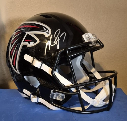 MICHAEL VICK AUTOGRAPHED SIGNED FULL SIZE REPLICA FALCONS HELMET BECKETT