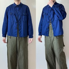 60s 70s vintage Greiff German HBT French blue workwear work chore jacket M