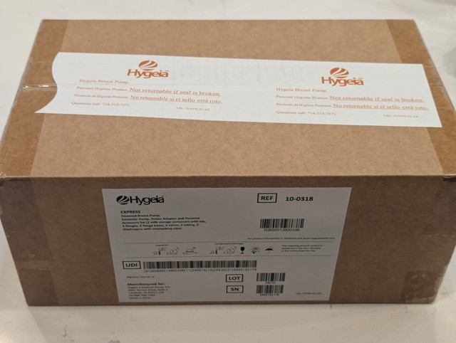 Hygeia Express Powered Breast Pump. White