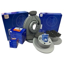 ATE Bremsscheiben Bremsen Satz Vorne Hinten für Vw Passat 3bg