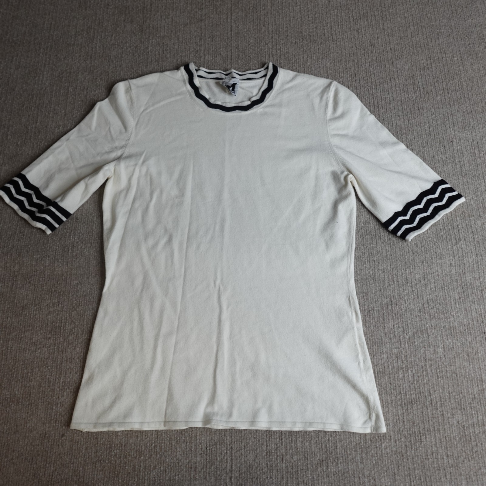 Missoni Womens Top Medium / 46 White White Short Sleeve