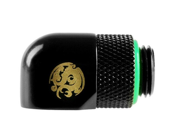 Bitspower Adapter 90 Grad G1/4 Ag Auf G1/4 Ig - Drehbar, Schwarz Matt-image