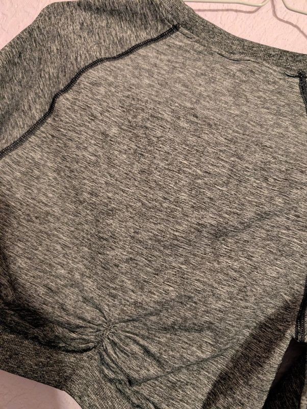 Gymshark Adapt Marl Seamless Long Sleeve Crop Top Grey Size M image 2