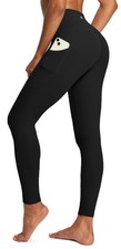 High Waist Yoga Pants with Pockets, Leggings for Women Tummy Control, Workout...