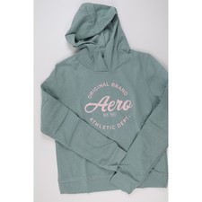 Aeropostale Womens Hoodie Aero Athletic Dept Green Graphic Medium NWT