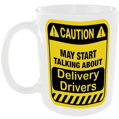 LIEFERUNG FAHRER TASSE LUSTIG VORSICHT FAN GESCHENK KAFFEE TEE TASSE REDEN DARÜBER
