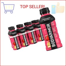 BODYARMOR Sports Drink, Strawberry Banana, Electrolyte Drink Hydration, 12 Fl Oz