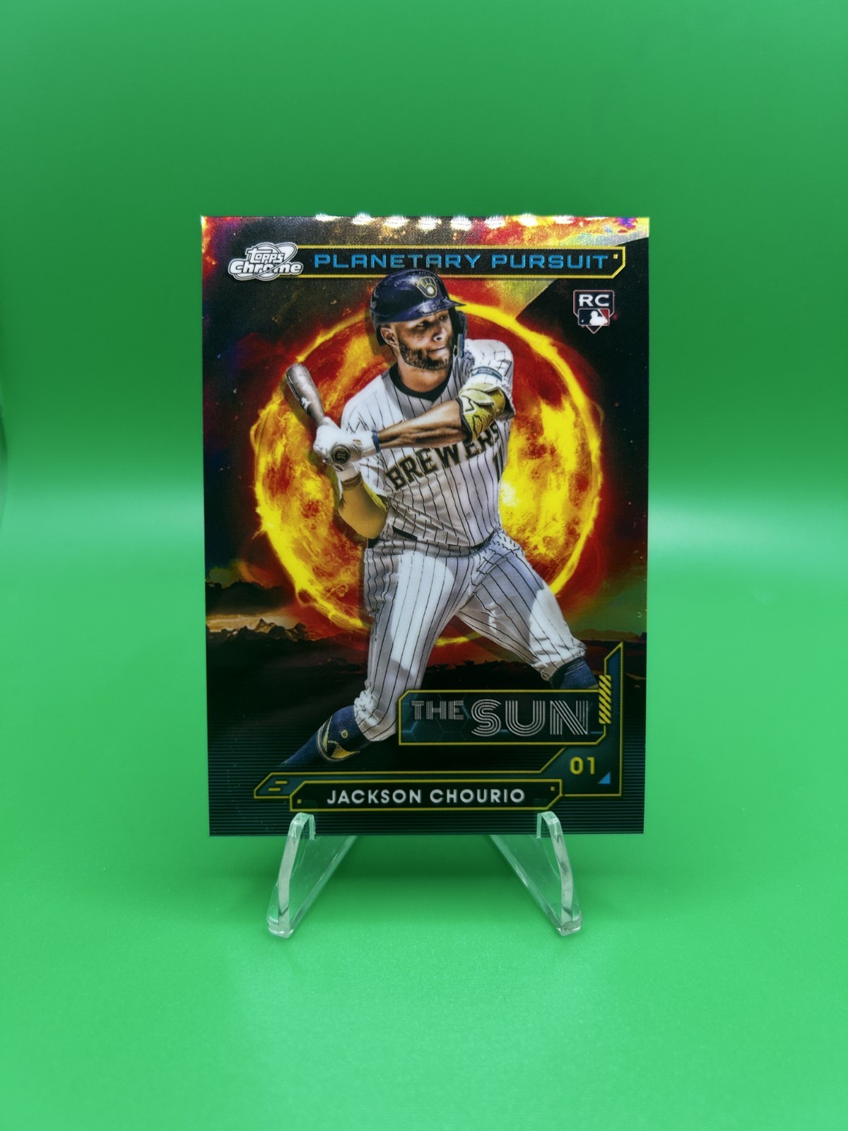 2024 Topps Cosmic Chrome JACKSON CHOURIO RC Rookie Planetary Pursuit Sun SP