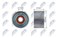 NTY Spannrolle, Keilrippenriemen RNK-TY-037 FüR Toyota