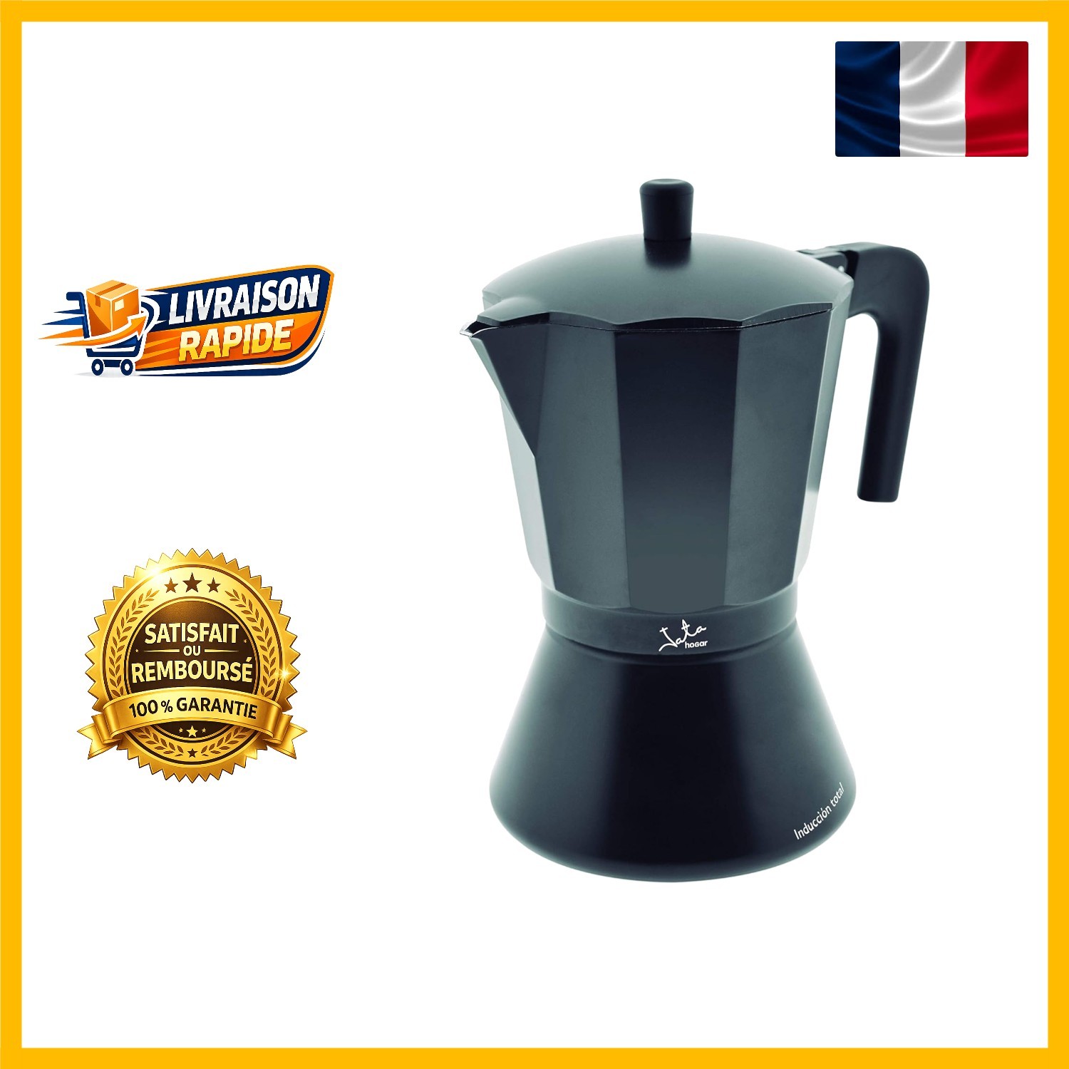 Cafetière italienne Jata 9 tasses : votre pause café authentique en plein air