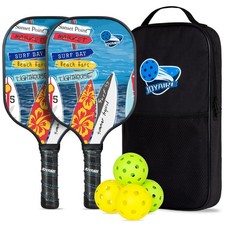New Best Carbon Fiber Pickleball Paddles Set of 2 USAPA Approved T700 Raw Face