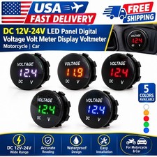 Dc 12v-24v Led Panel Digital Voltage Volt Meter Display Voltmeter Motorcycle Car Dc 12v-24v Led Panel Digital Voltage Volt Meter Display Voltmeter Motorcycle Car