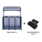 AplusChoice Rolling Mesh Pool Storage Bin 10 Wheels Double Decker & Mesh Cover — photo 2