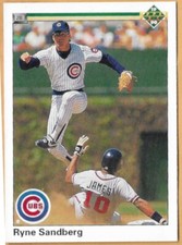 RYNE SANDBERG CHICAGO CUBS #324 - UPPER DECK NM-MT 1990