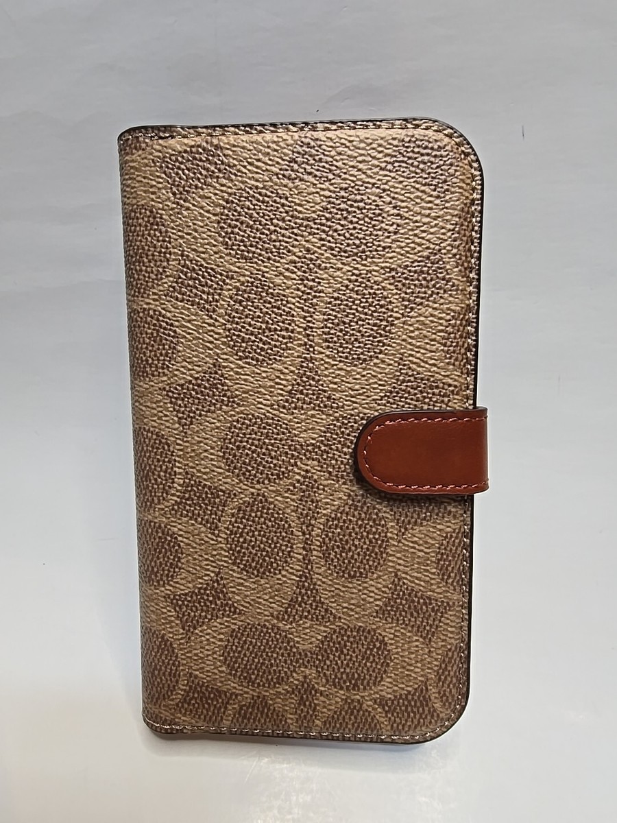 COACH NEW YORK Folio Wallet Detachable Case for Apple iPhone