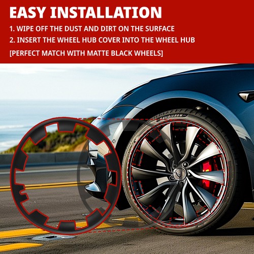 21 inch 4PCS Rim Wheel Protector Wheel Protectors for Tesla Model Y 2018-2024 - Picture 8 of 17