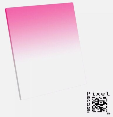 Pixel Peeper 100 mm x 143 mm rosa abgestufter Filter - Lee & Cokin Z Pro kompatibel.