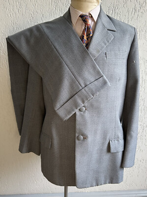Men's 1960s Light Blue Check Mod Style Two Piece Suit Bespoke