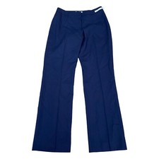 Pendleton Women  s 6 Navy Madison Fit 100 Virgin Wool Pant High Rise Boot Cut