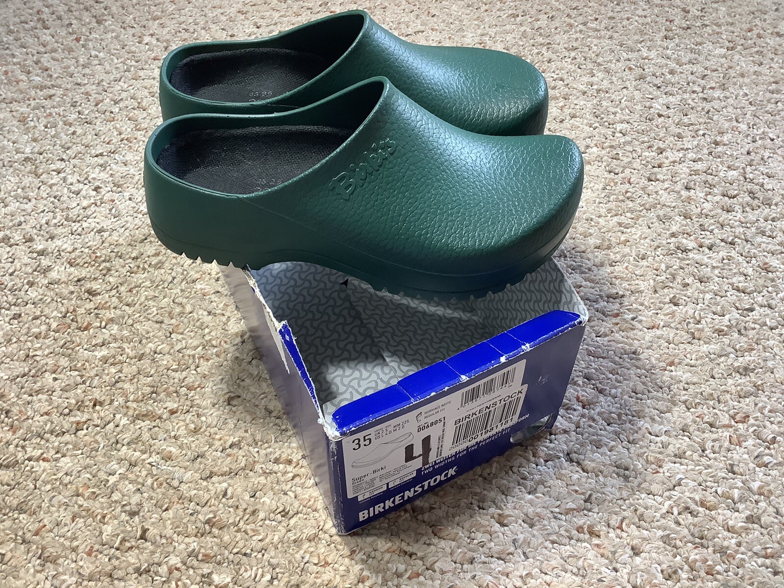New Birkenstock Professional Super Birki Clogs Dark Green 35 | eBay
