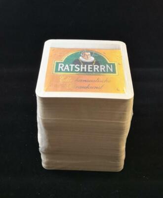 Ratsherrn Bierdeckel, hanseatische Braukunst, 2 x  80  Untersetzer, Gastro,
