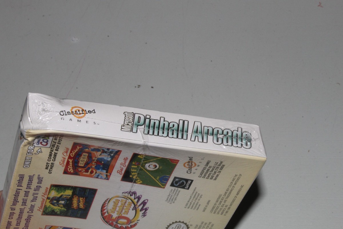Microsoft Pinball Arcade (Nintendo Game Boy Color, 2001) for sale