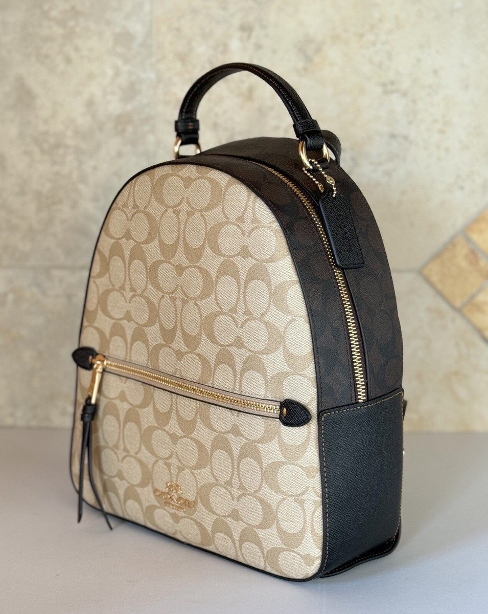 Coach Brand Backpack Black C2002 Light Beige (C2002) for sale