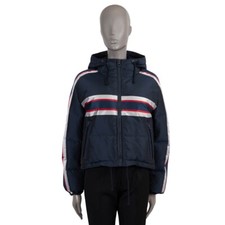 69591 auth CHRISTIAN DIOR navy blue nylon 2021 DIORALPS DOWN SKI Jacket M