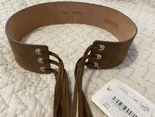 $390 Max Mara  Adler  Belt Brown Suede Sz S