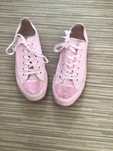 Zapatillas Converse All Star talla 5.5 EU 38 rosa con puntera brillante con  cordones | eBay
