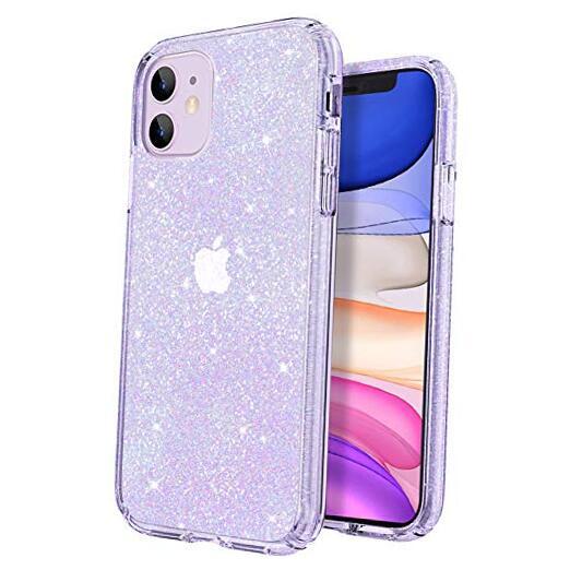 Compatible with iPhone 11 Case Sparkle Bling Anti-Scratch Clear Glitter