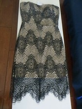 Windsor Sz Small Strapless Black Lace Sexy Cocktail Evening Dress Formal Casual