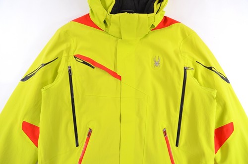 Spyder Primaloft Snowboard Ski gelb-grün Kapuzenjacke Herren Gr. XL / EUR 54 - Bild 2 von 17