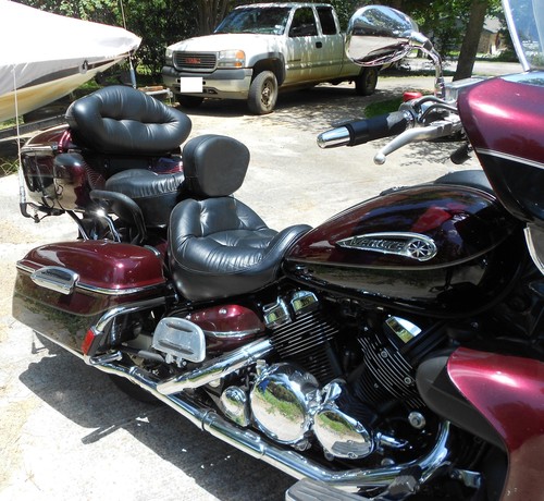 Fully Adjustable Driver's Backrest for 1999-up Yamaha Royal Star Venture - Picture 4 of 12